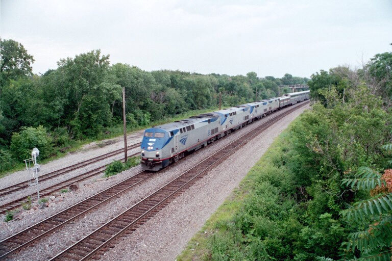 Amtrak at Aurora, IL