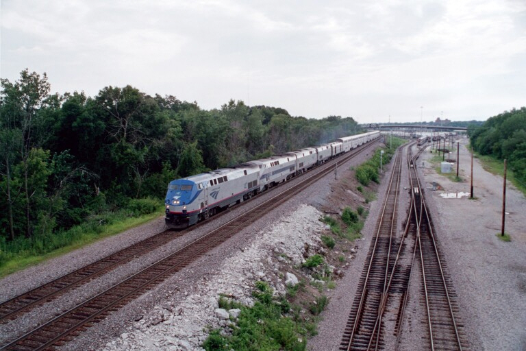 Amtrak at Aurora, IL