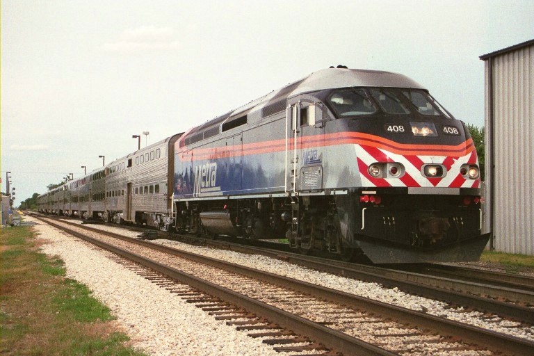 Metra 408 at Mokena, IL