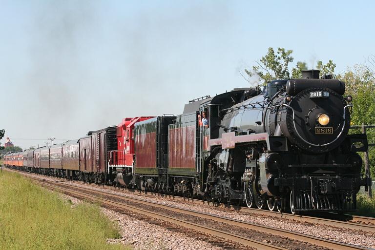 Canadian Pacific 2816 at Des Plaines, IL