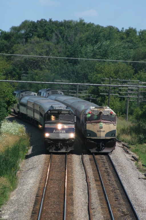 Amtrak at Sturtevant, WI