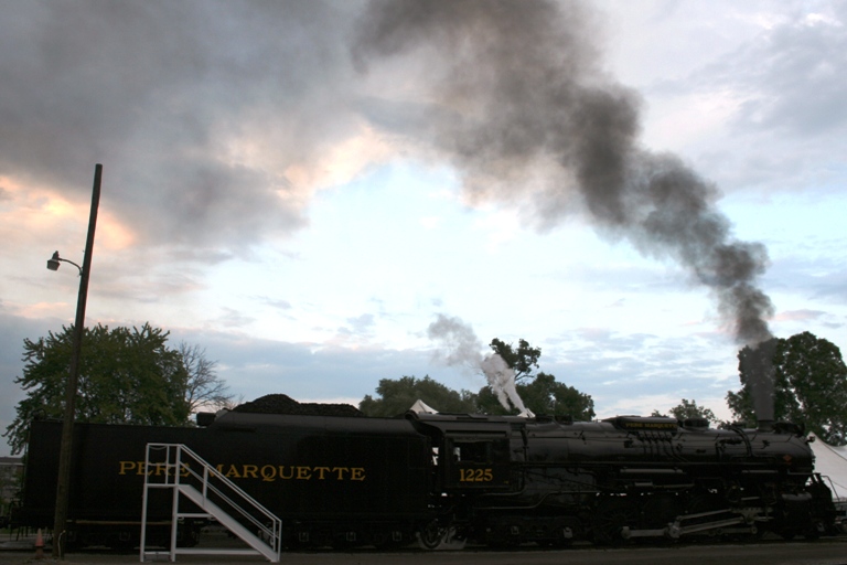 Pere Marquette 1225 at Owosso, MI