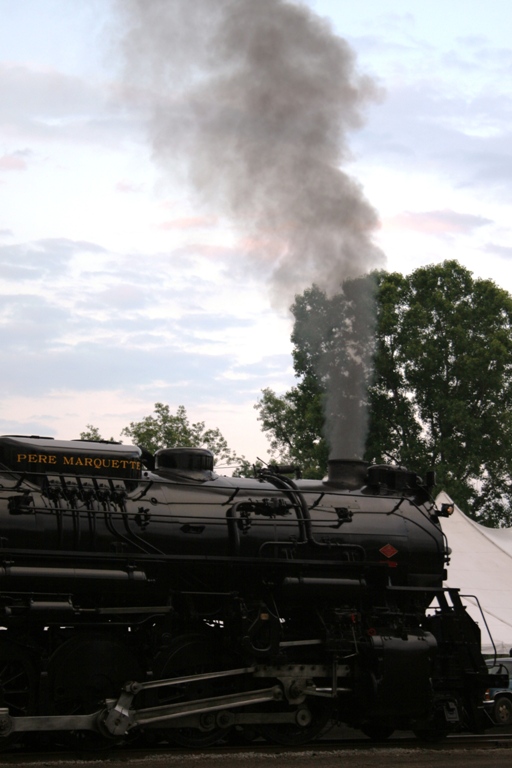 Pere Marquette 1225 at Owosso, MI