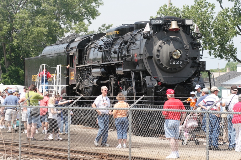 Pere Marquette 1225 at Owosso, MI