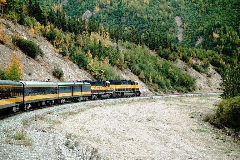 Denali Star at Nenana River canyon